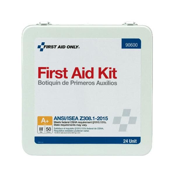 24 Unit First Aid Kit, ANSI 2015 Class A+, Metal Case_2