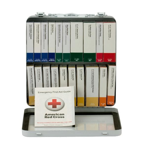 24 Unit First Aid Kit, ANSI 2015 Class A+, Metal Case_4