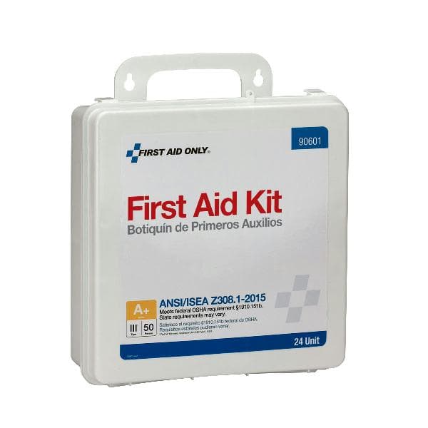 24 Unit First Aid Kit, ANSI 2015 Class A+, Plastic Case, Custom Logo_1