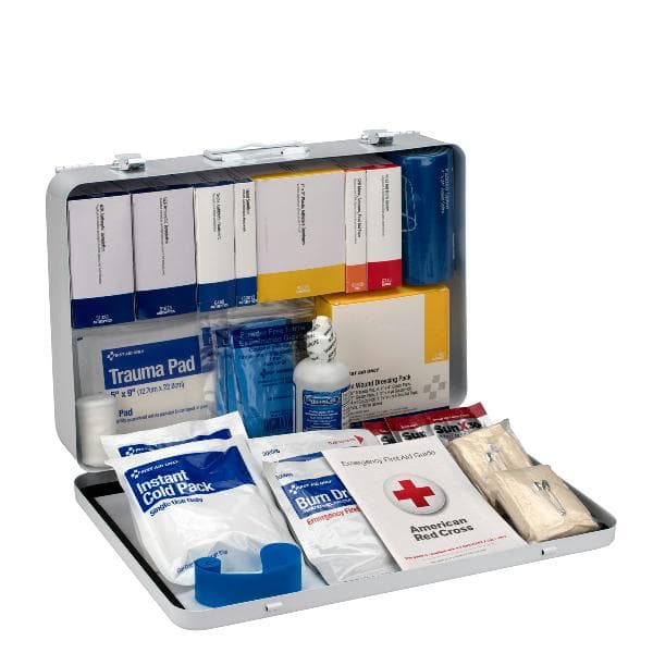 50 Person Contractor ANSI 2015 Class B+ First Aid Kit, Metal Case_3