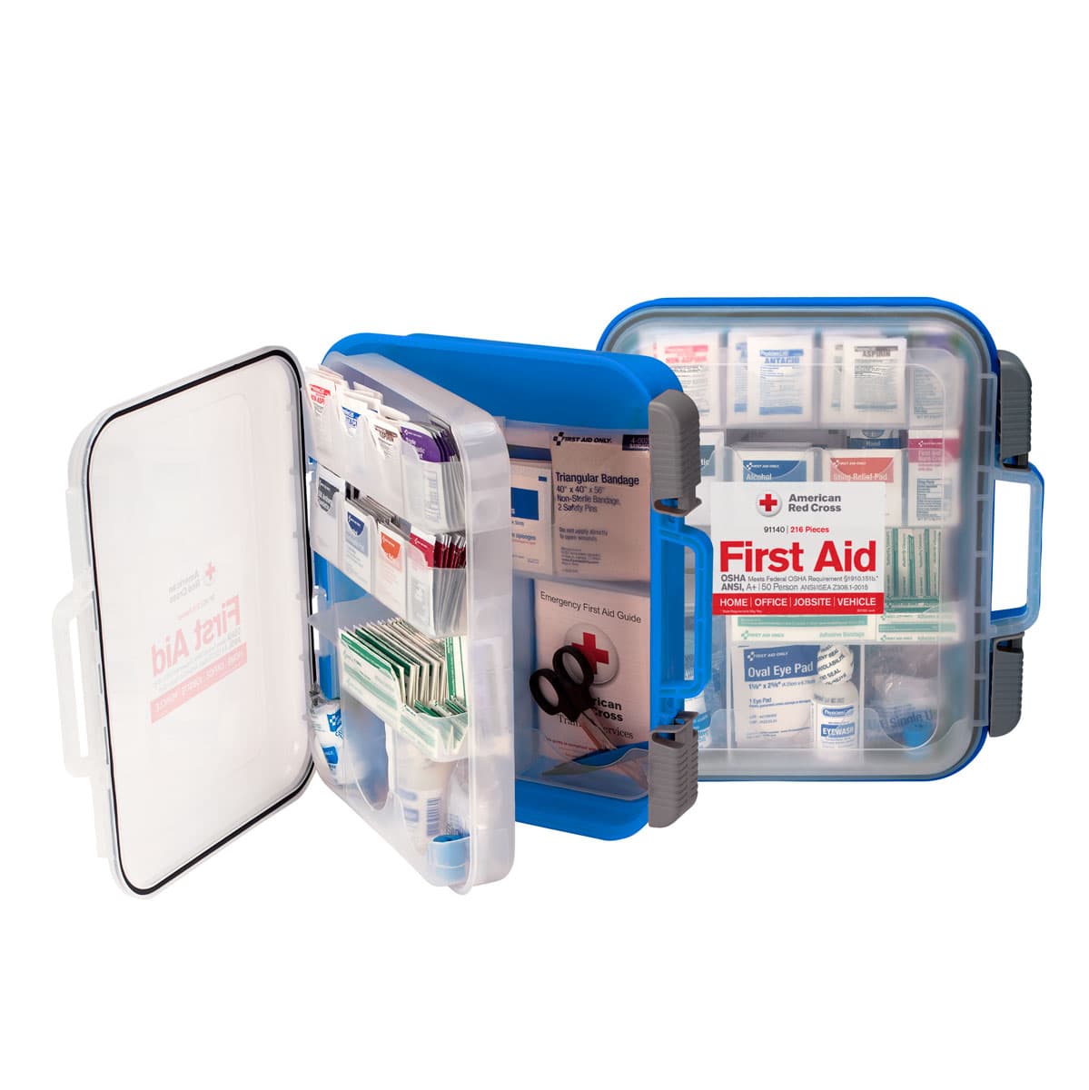 Clear Front ANSI A+ 50-Person Plastic First Aid Kit