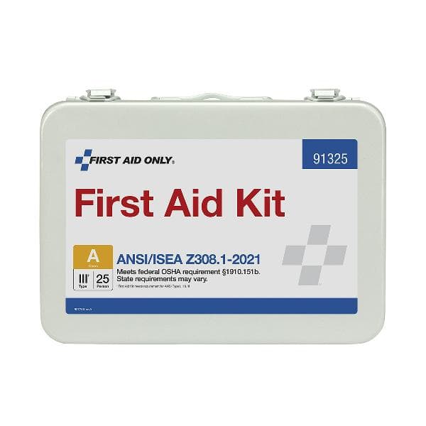 25 Person ANSI 2021 Class A, Metal First Aid Kit_2