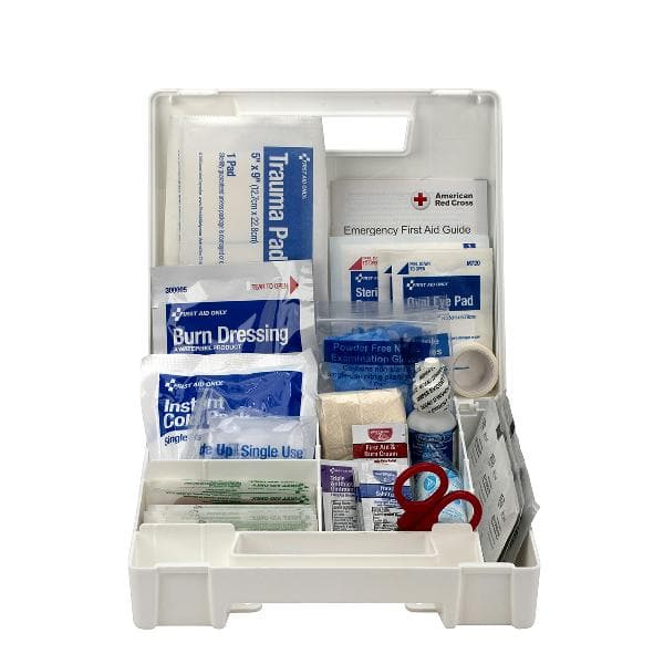 25 Person ANSI 2021 Class A, Plastic First Aid Kit with Dividers_5