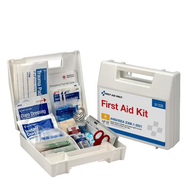 25 Person ANSI 2021 Class A, Plastic First Aid Kit with Dividers_6