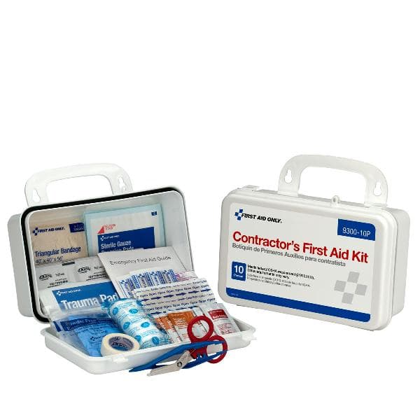 10 Person Contractor First Aid Kit, Plastic Case_5