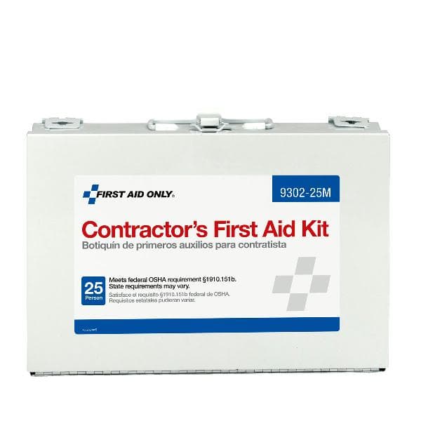 25 Person Contractor First Aid Kit, Metal Case_2