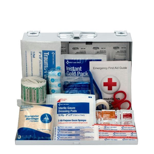 25 Person Contractor First Aid Kit, Metal Case_4