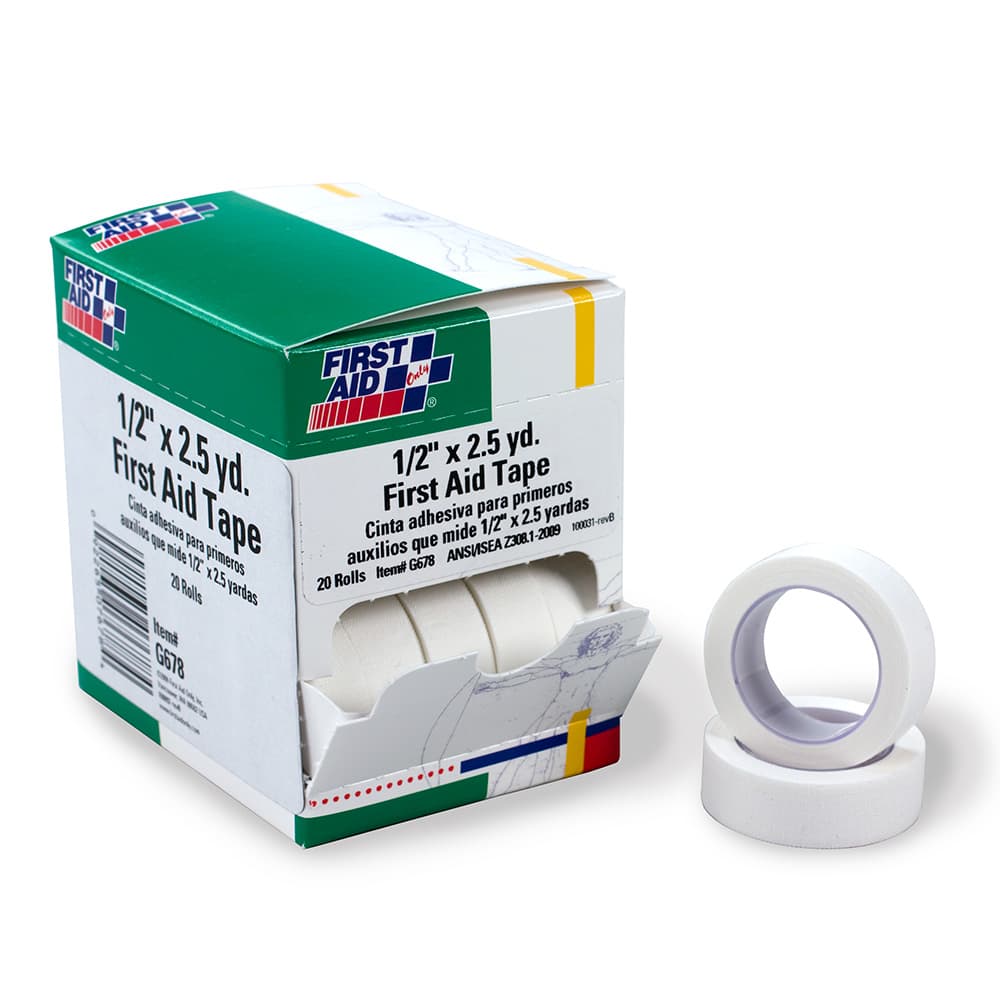 First Aid Only 1/2"x2.5 yd. First Aid Tape, 20/box