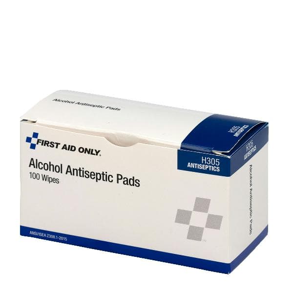 First Aid Only Alcohol Prep Pads, 100/box