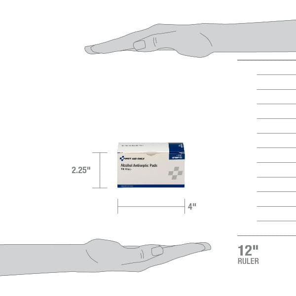 First Aid Only Alcohol Prep Pads, 100/box_3