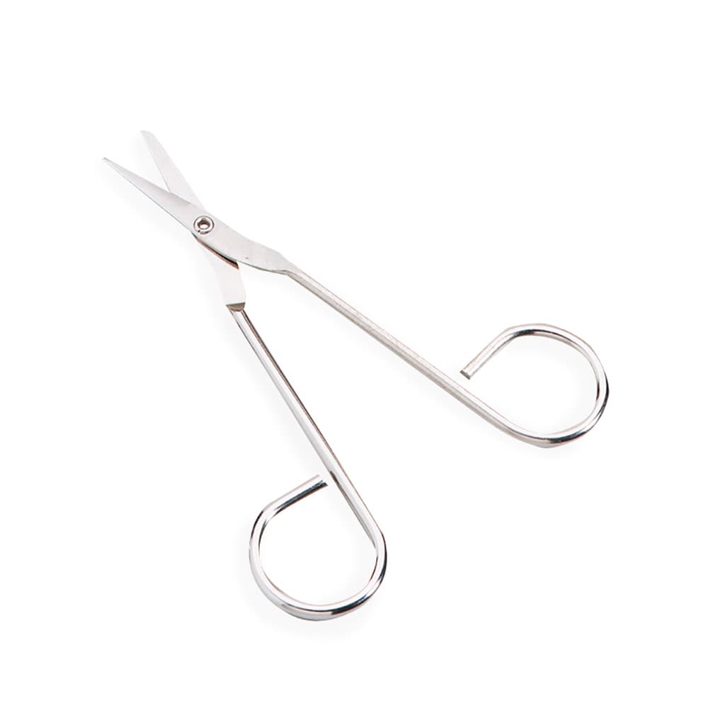 Scissors, Wire Handle, Nickel Plated, 4.5"