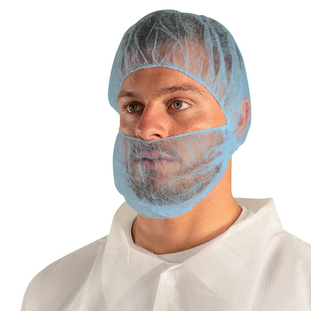 Force360 SPP Double Loop Beard Cover White (1000 Per Carton)_1