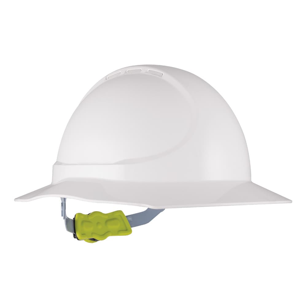 Force360 GT12 ABS Non-Vented Broad Brim Hard Hat With Ratchet Harness, Type1_2