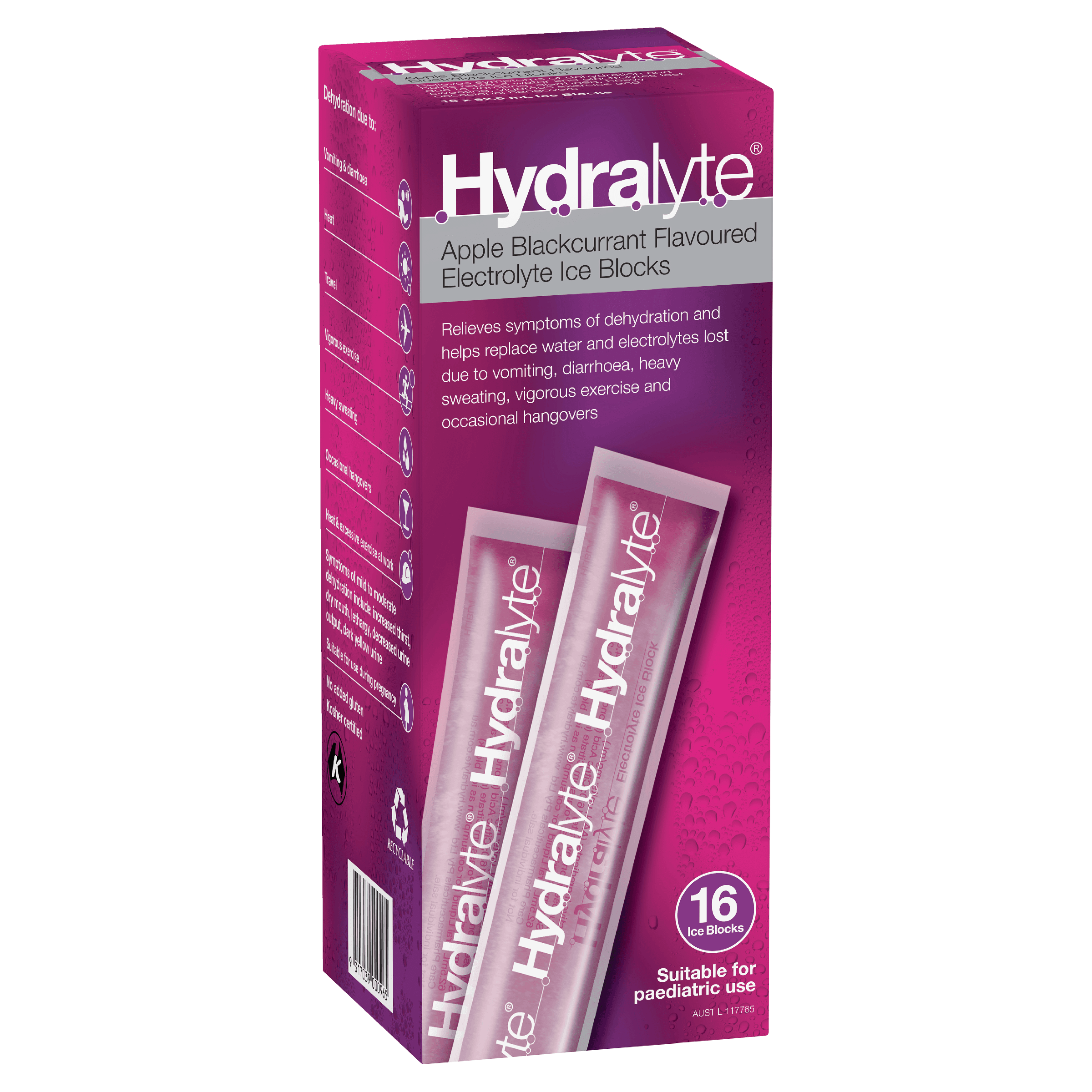 Hydralyte Ice Blocks (Pack of 16)_1