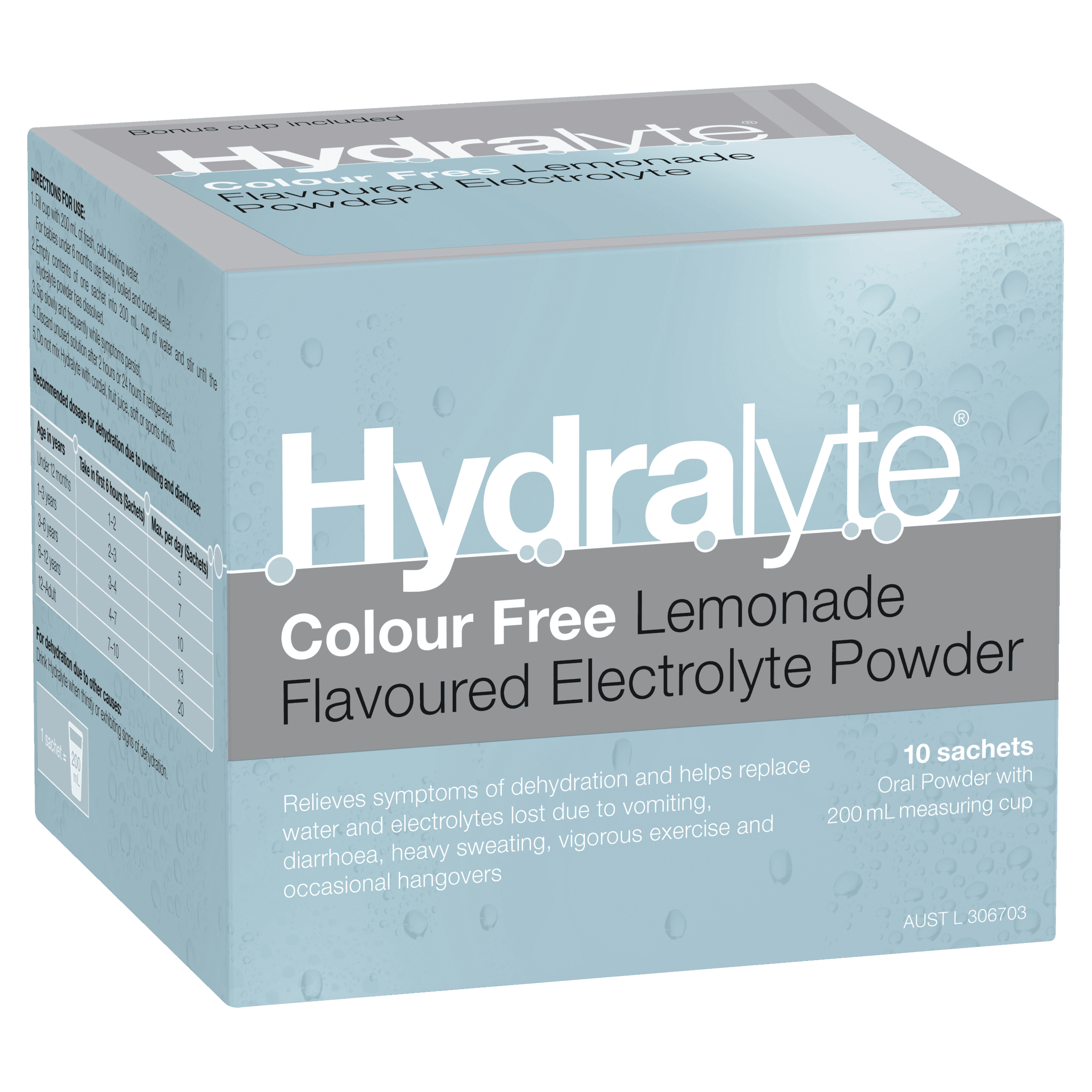 Hydralyte Electrolyte Powder Sachets 4.9g (Pack of 10)_1