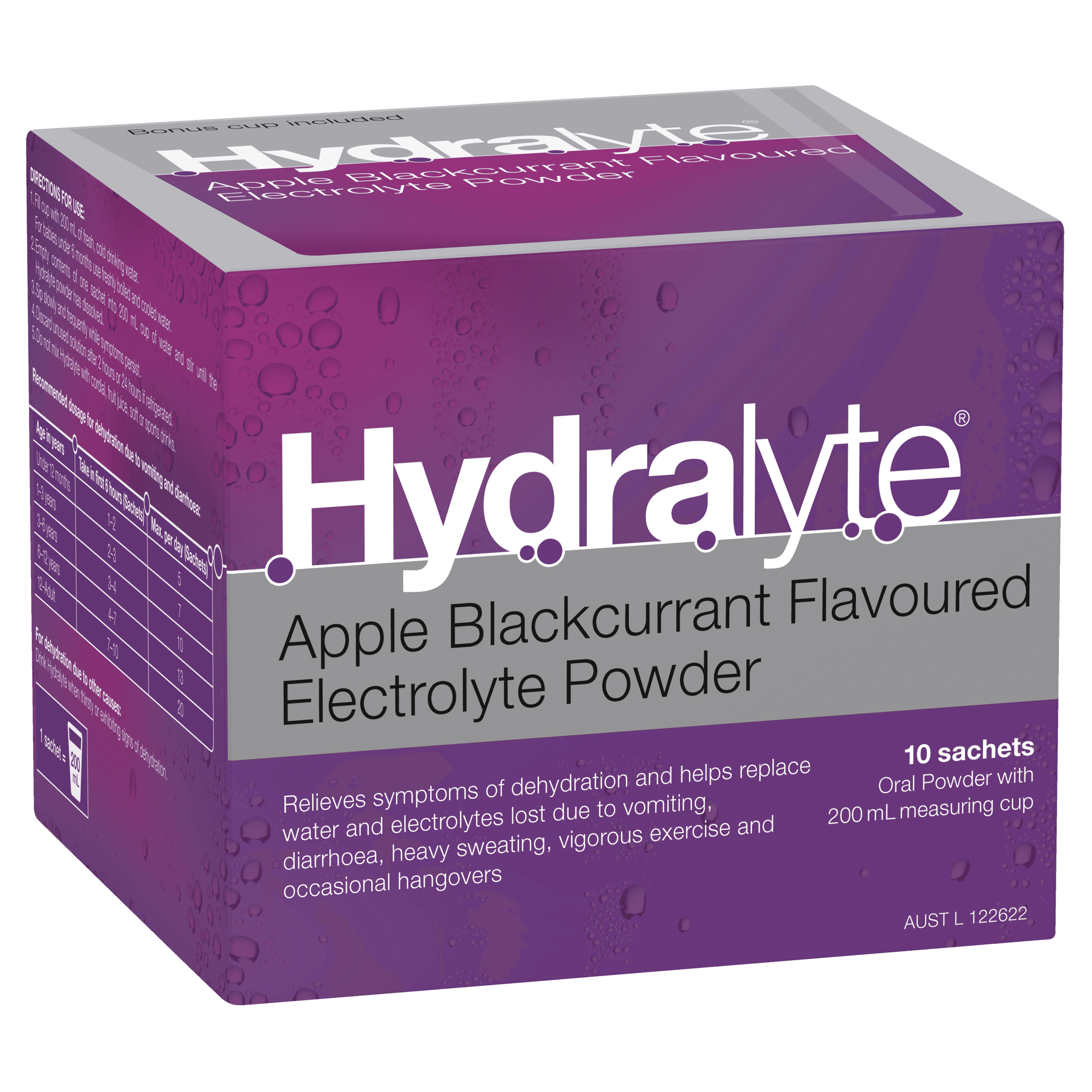 Hydralyte Electrolyte Powder Sachets 4.9g (Pack of 100)