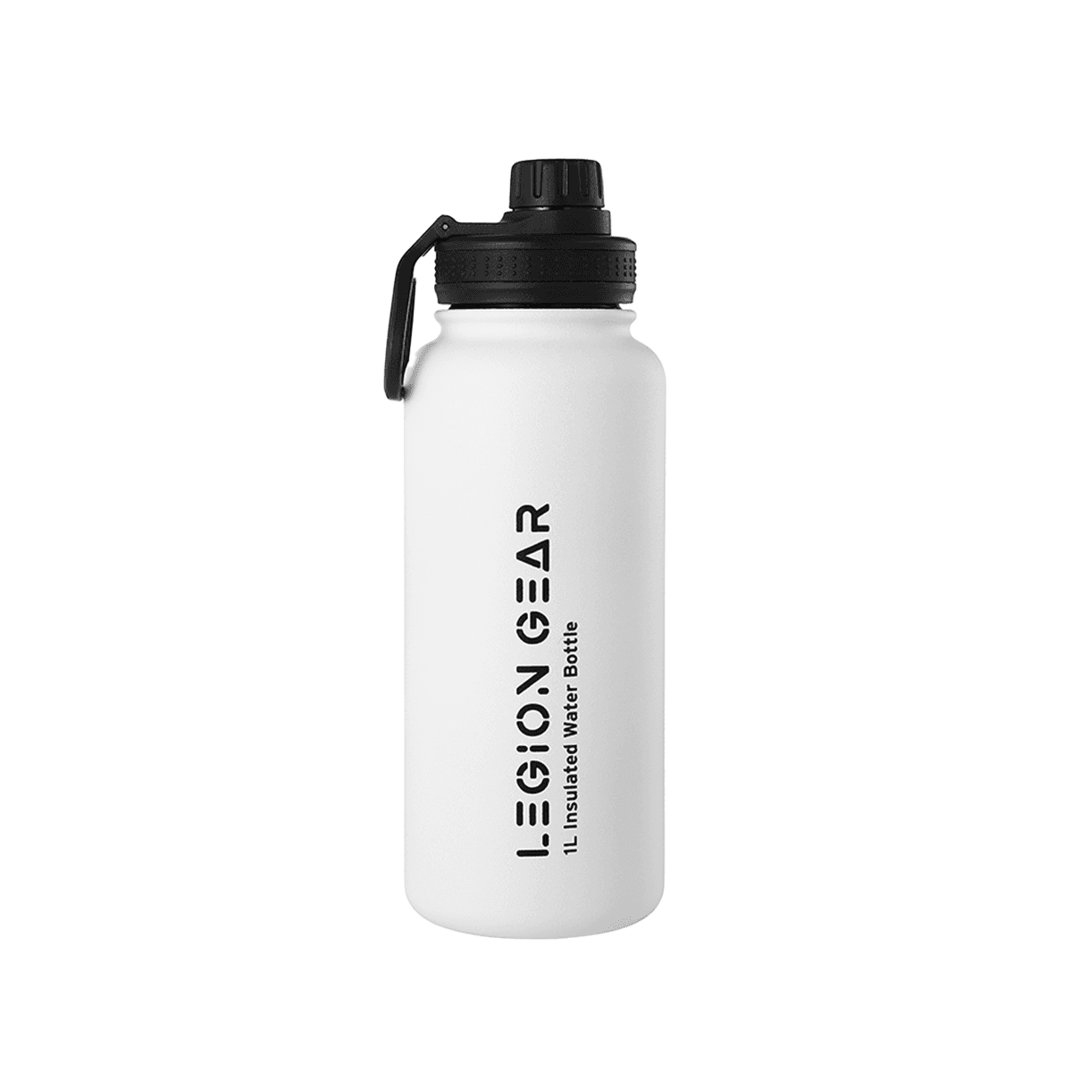 Legion Gear Stainless Steel Double Wall Vacuum Sealed Water Bottle - 1L White_1