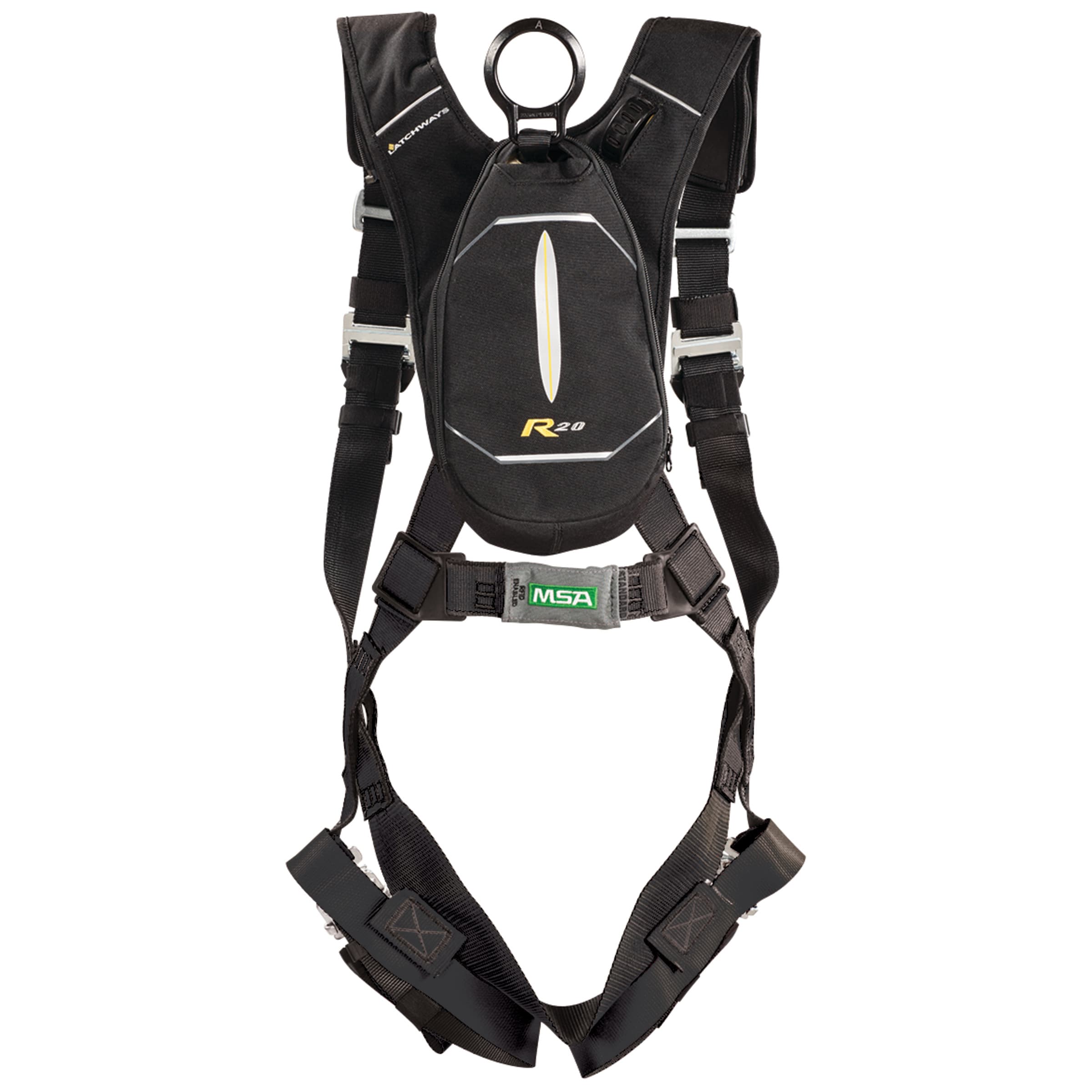 MSA Personal Rescue Device (Prd) With Evotech Harness, Quick-Connect Leg Straps, Standard (Xlg)