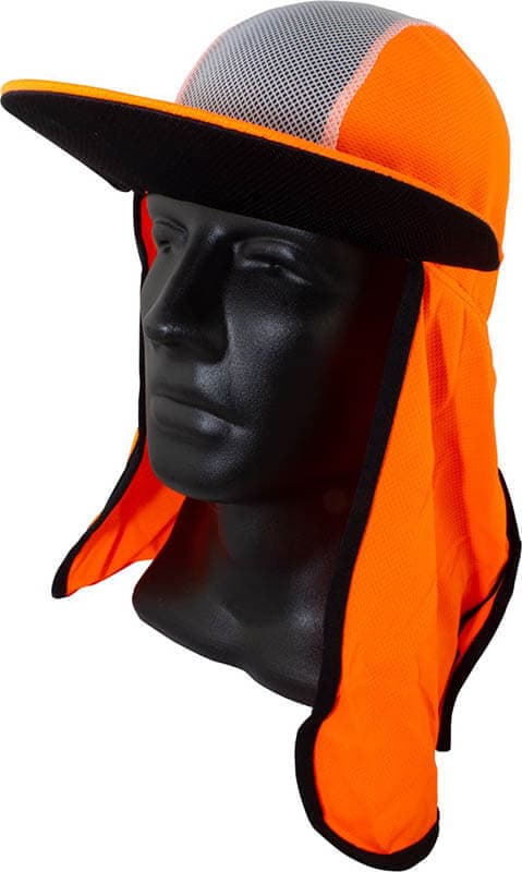 Maxisafe Orange Cap With Neck Flap