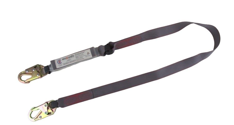 Maxisafe Heavy Duty 2M Web Shock Absorbing Lanyard - 140Kg Rated