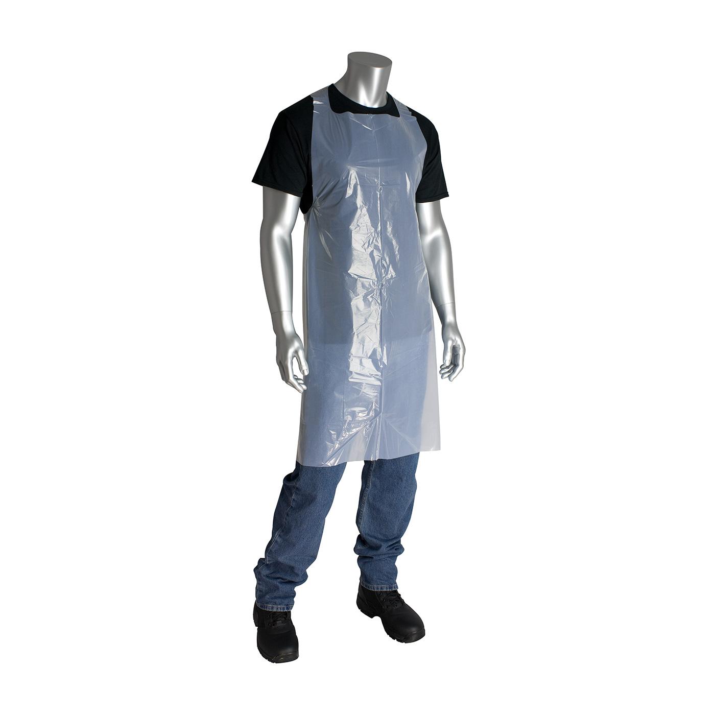 Single Use Apron - Smooth, White (200-06001) - 28" x 46