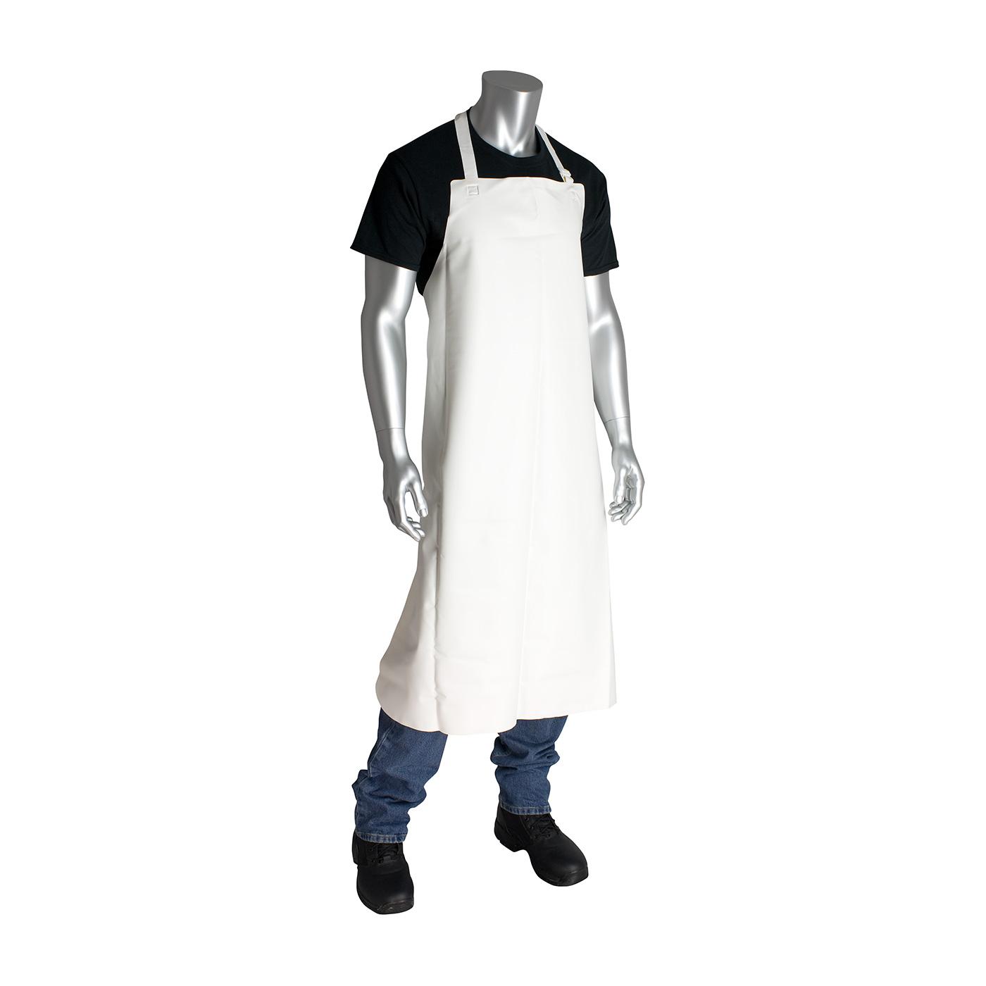 Vinyl Heavy Duty Apron - 20 mil, White (200-20001) - 35" x 45