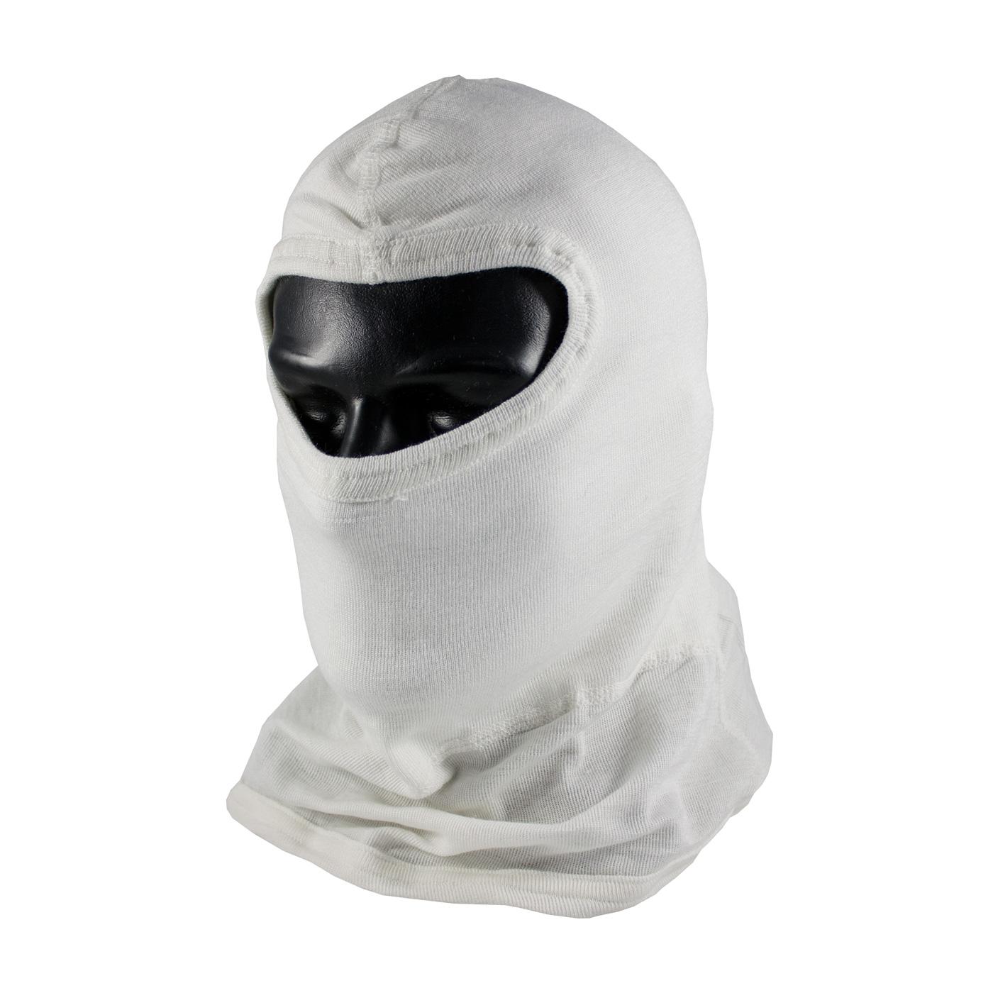 Double-Layer Nomex® Balaclava with Bib - Slit Eye, White (202-132) - OS