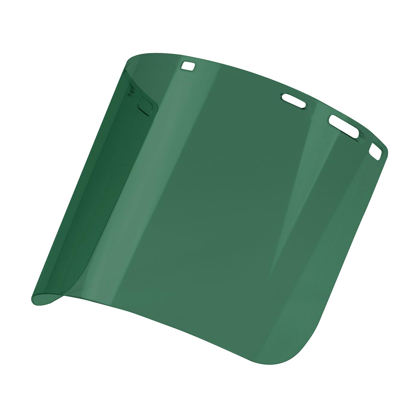 Uncoated Polycarbonate Safety Visor - Dark Green Tint, Green (251-01-7312) - OS