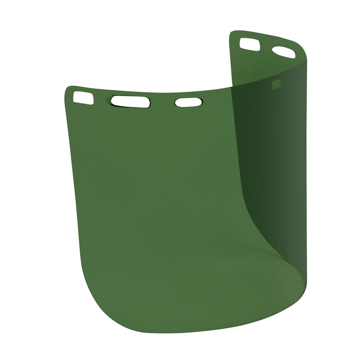 Uncoated Polycarbonate Safety Visor - Dark Green Tint, Green (251-01-7312) - OS_1