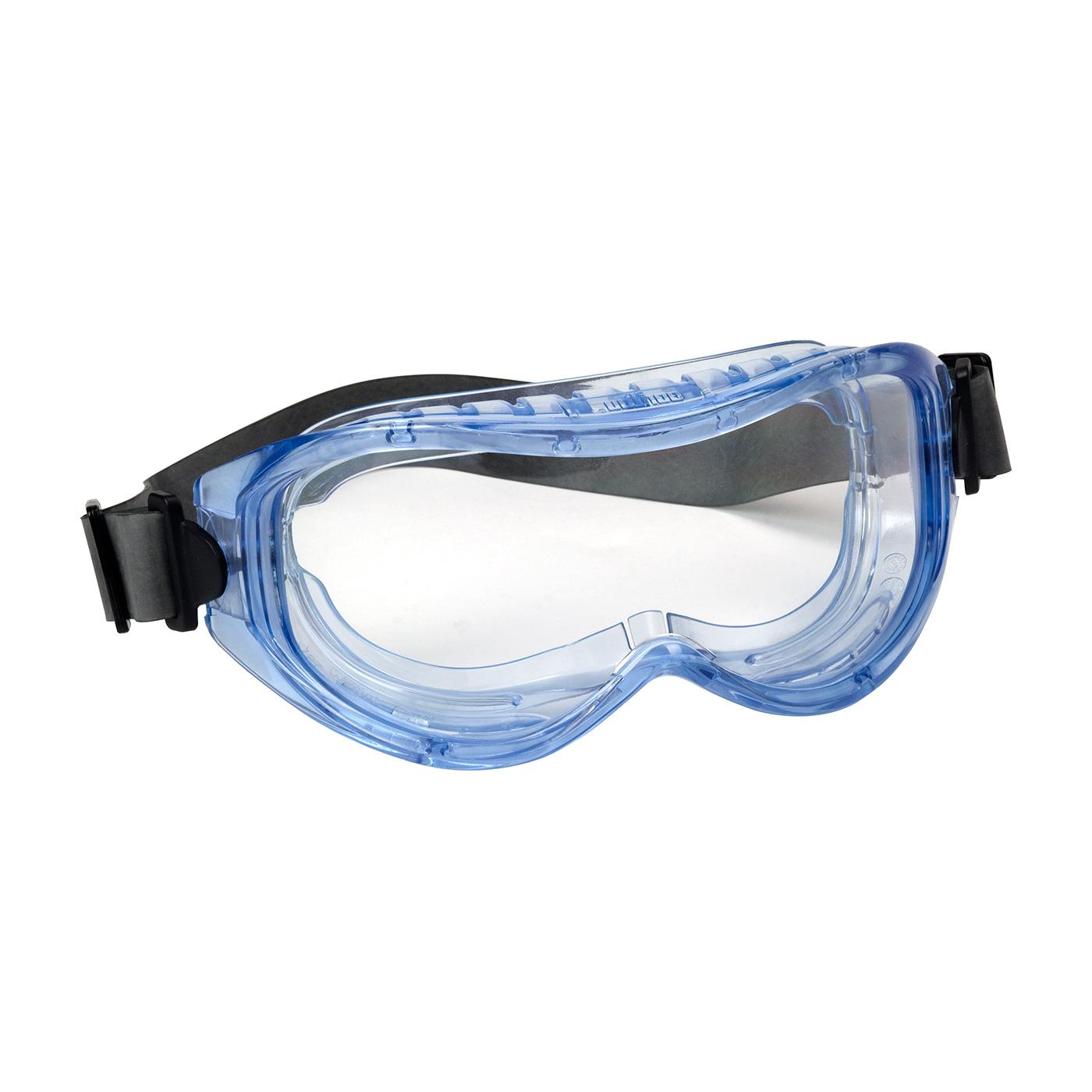 Indirect Vent Goggle with Light Blue Body, Clear Lens and Anti-Scratch / Anti-Fog Coating - Neoprene Strap, Light Blue (251-5300-400-RHB) - OS