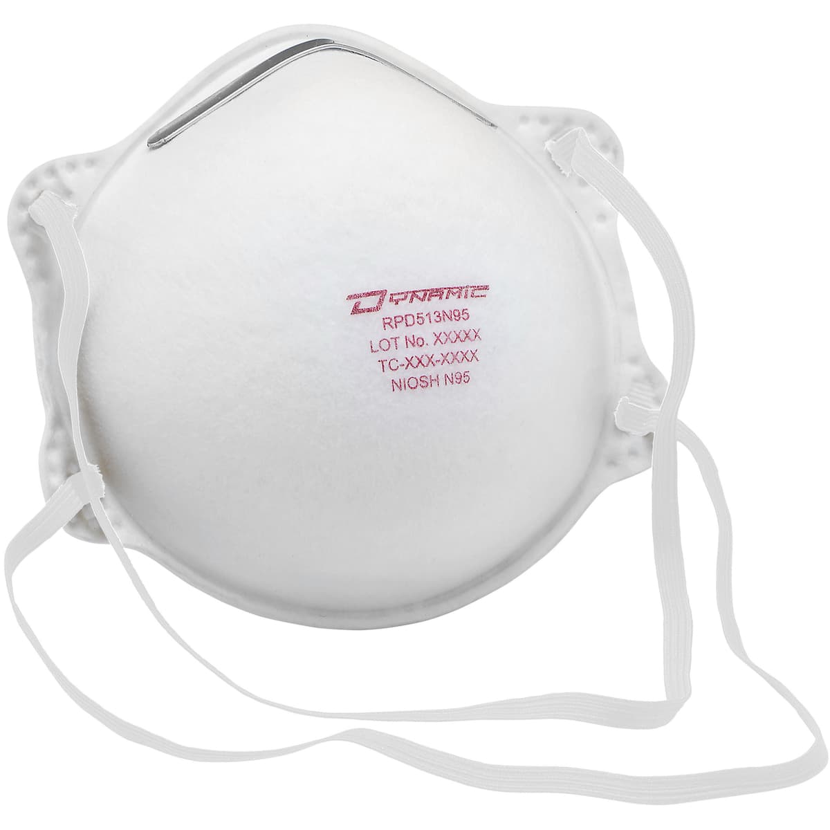 Standard N95 Disposable Respirator - 20 Pack, White (270-RPD513N95) - OS_2