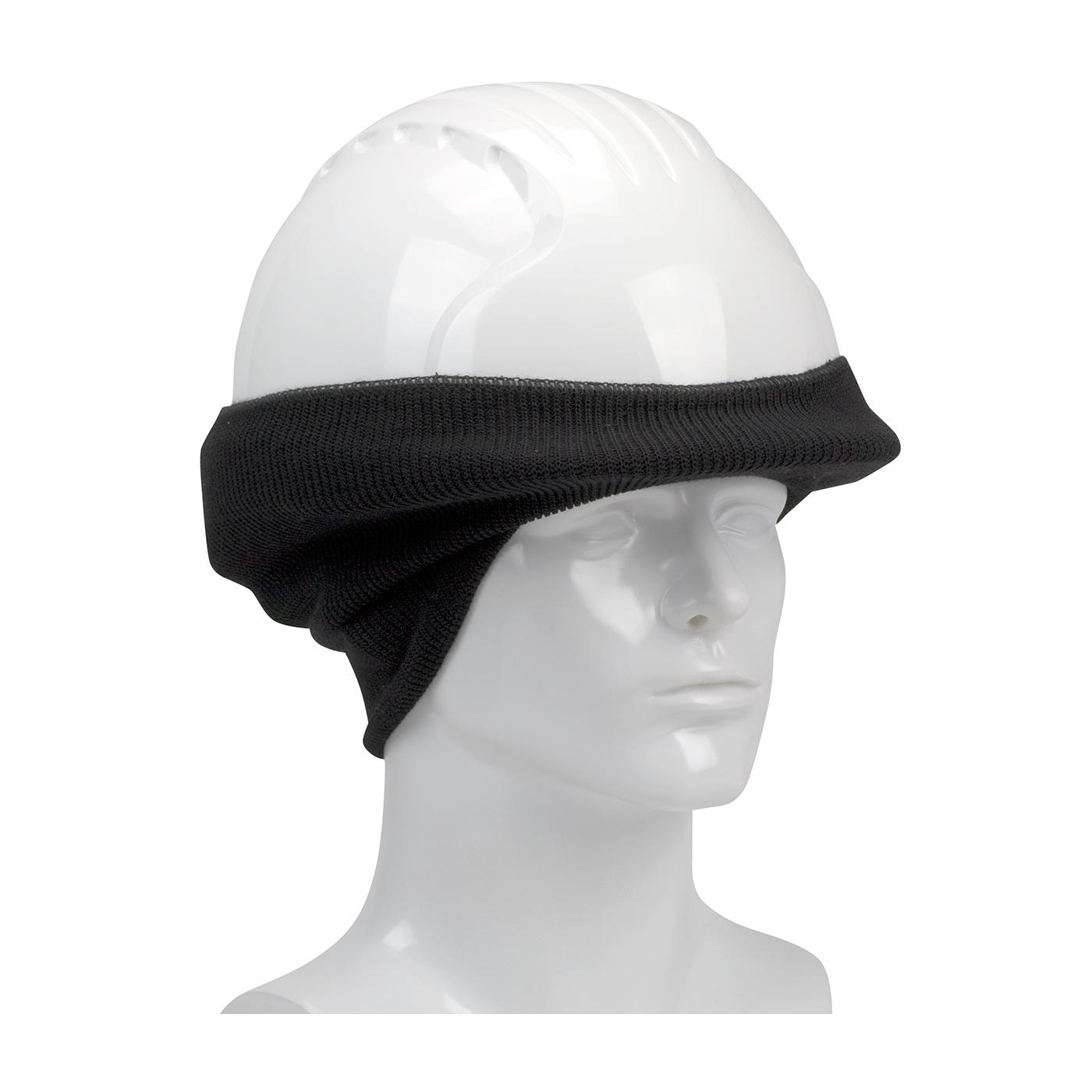 Rib Knit Hard Hat Tube Liner - Ears & Neck, Black (365-1505) - OS