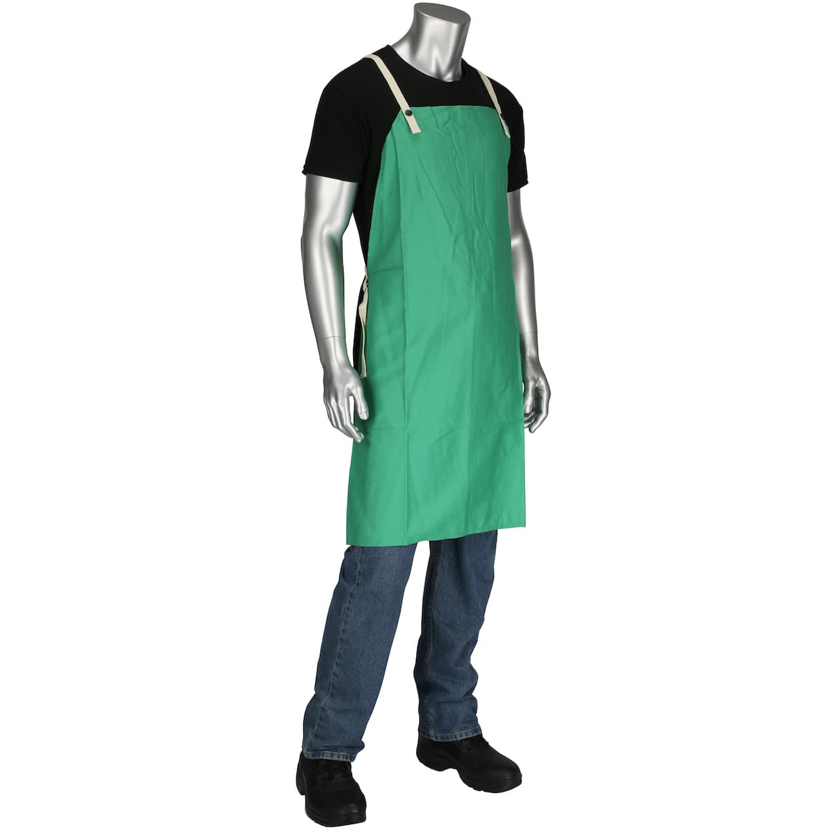 Economy FR Treated 100% Twill Cotton Apron, Green (7043) - 24" x 36_1