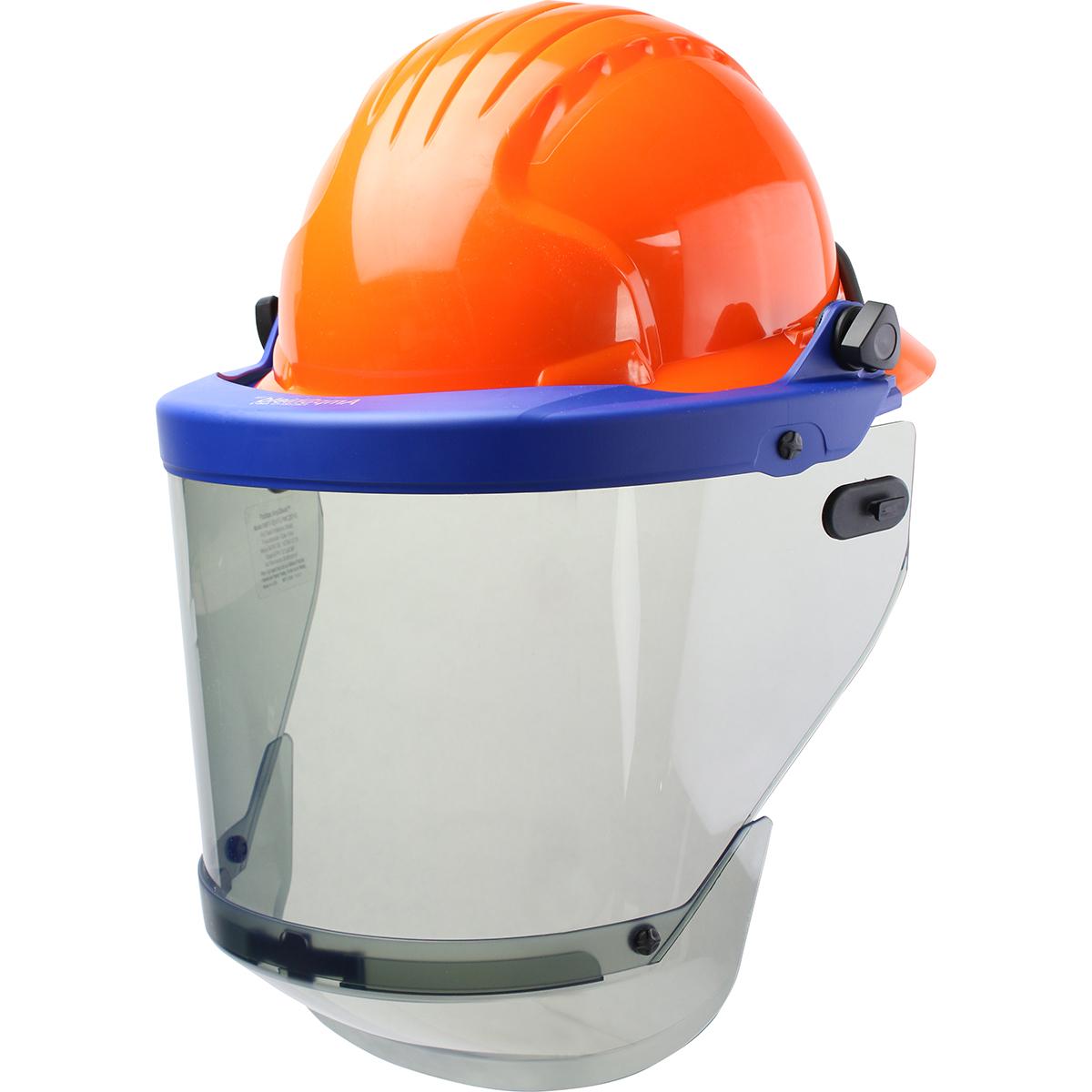 Arc Shield with Full Brim Hard Hat - 12 Cal/cm2, Gray (9150-56511) - OS