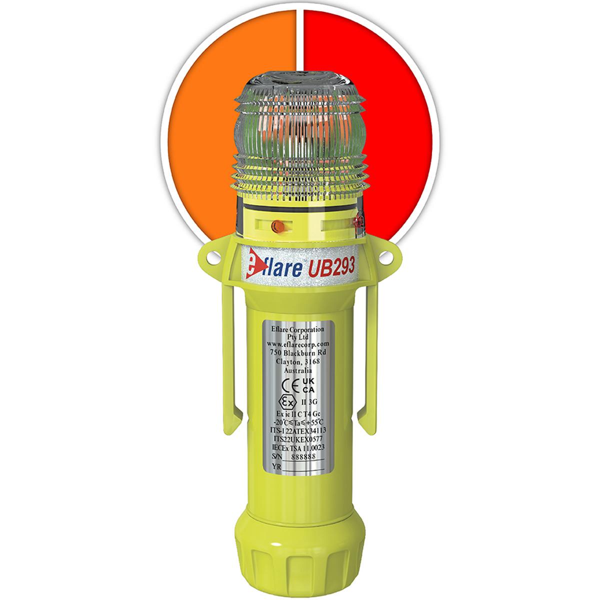 8" Safety & Emergency Beacon - Alternating Red/Amber, Amber (939-UB293-R/A) - 8