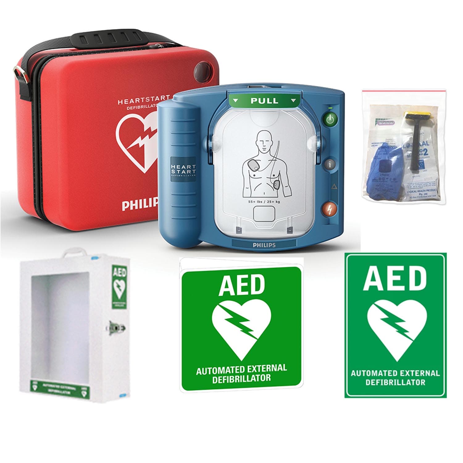 MEDIQ Philips Hs1 Defibrillator Kit