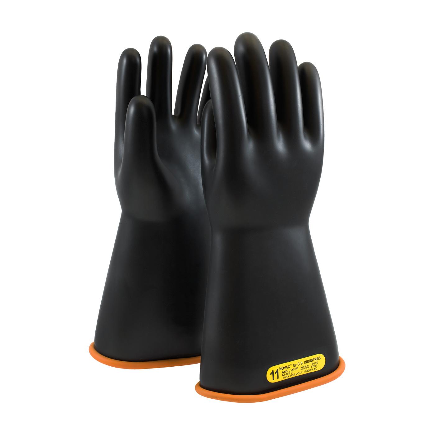 NOVAX® Class 2 Rubber Insulating Glove with Straight Cuff - 14" (155-2-14)