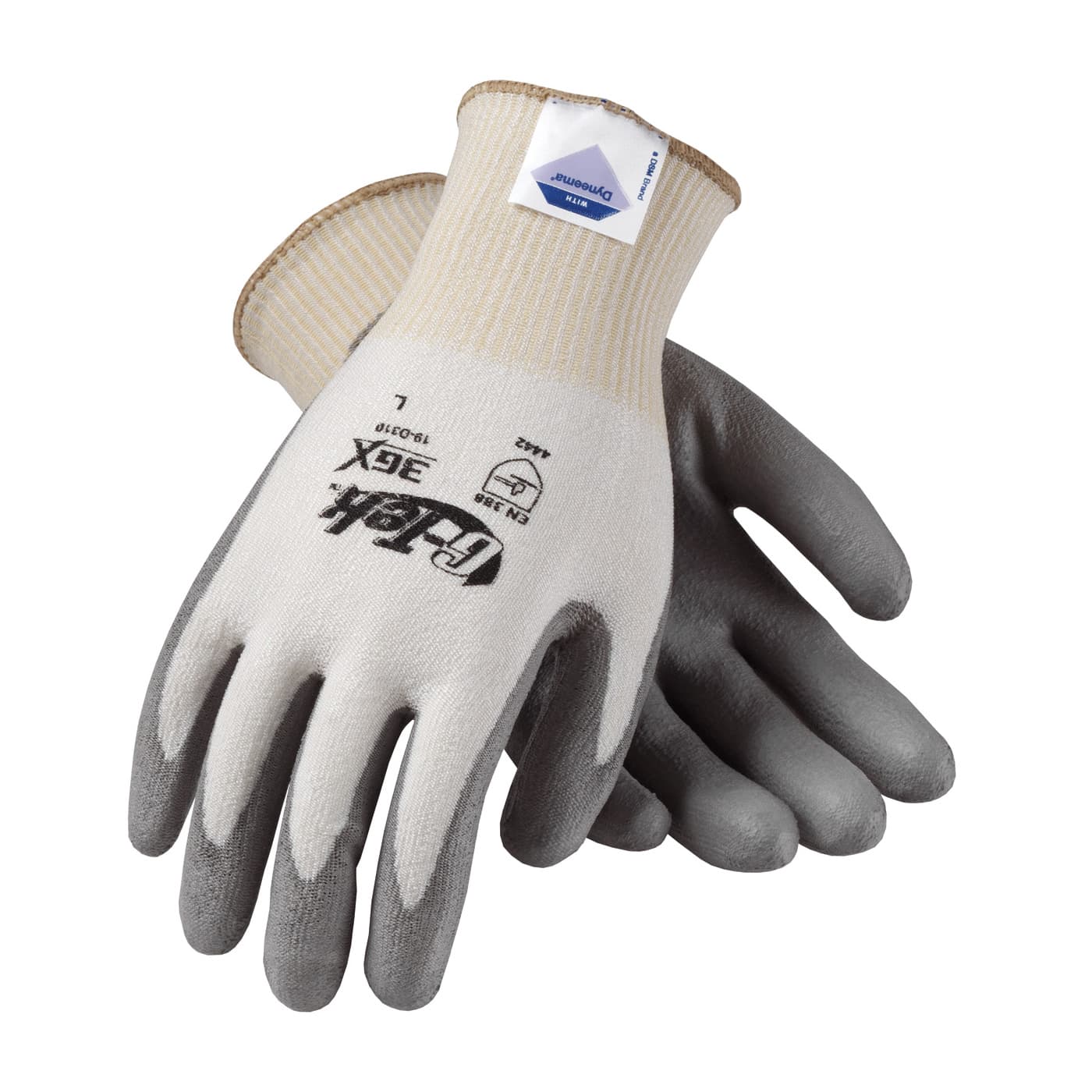 G-Tek® 3GX® Seamless Knit Dyneema® Diamond Blended Glove with Polyurethane Coated Flat Grip on Palm & Fingers (19-D310)_1