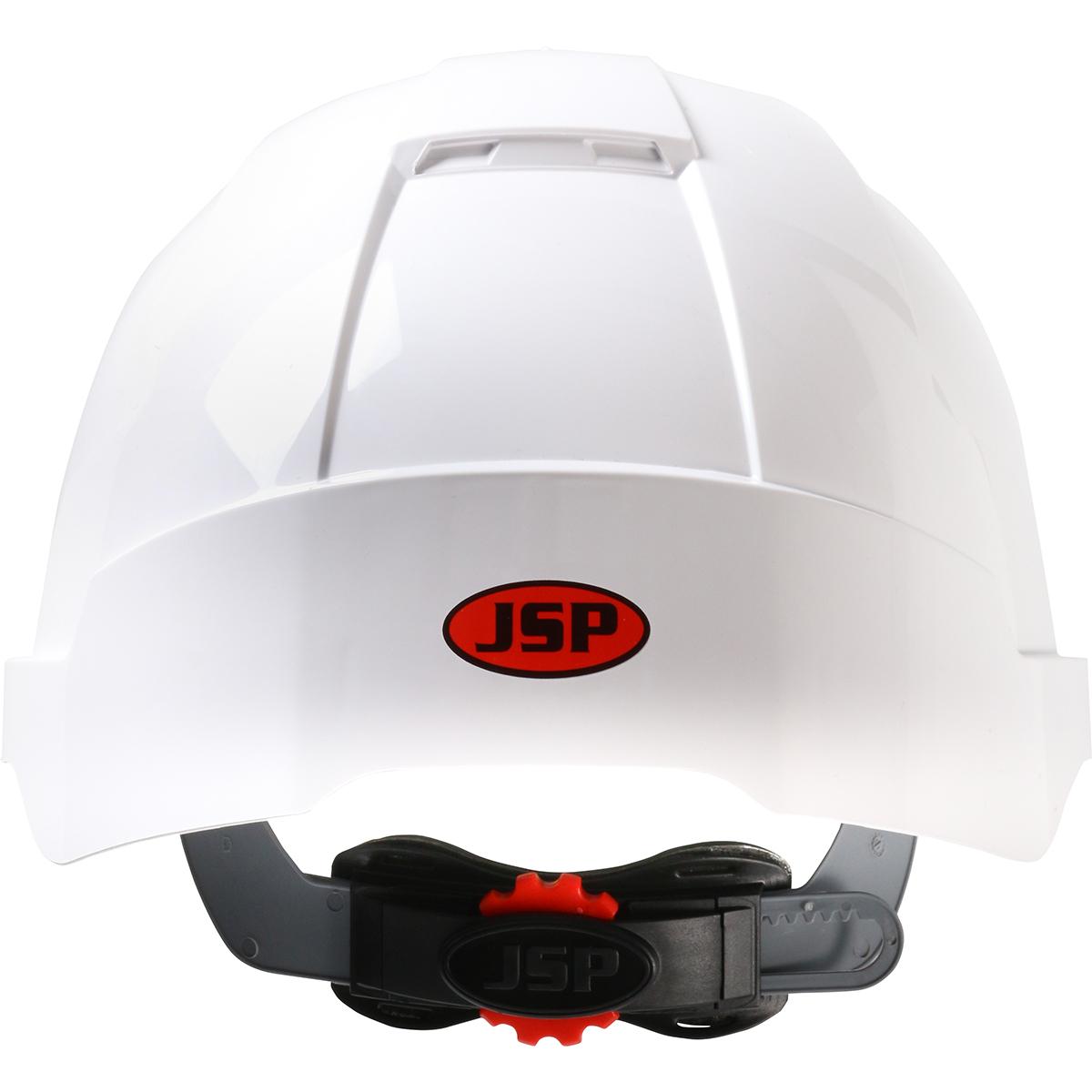 EVO® VISTAlens™ VISTAlens™ Type I, Non-vented Industrial Safety Helmet with Lightweight ABS Shell, Integrated ANSI Z87.1 Eye Protection, 6-Point Polyester Suspension and Wheel Ratchet Adjustment (280-EVLN)