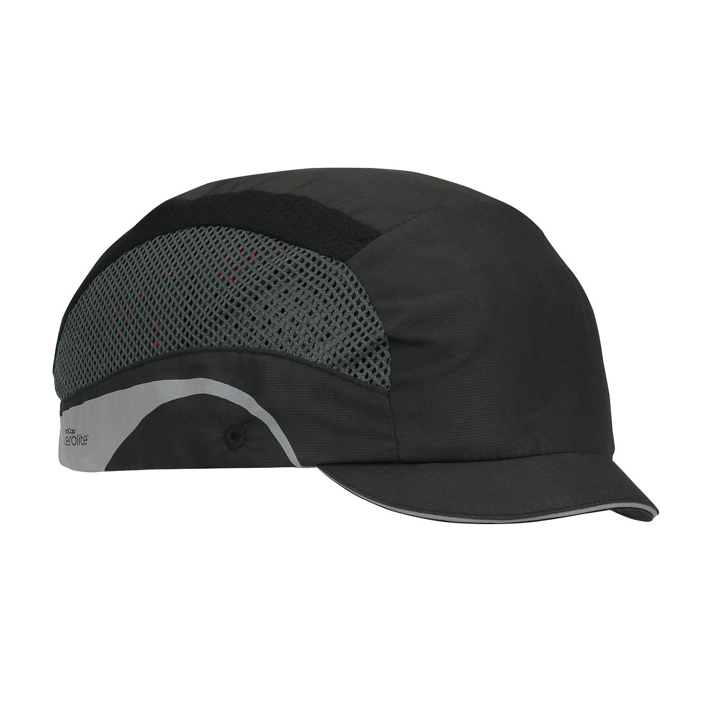 HardCap Aerolite™ Lightweight Baseball Style Bump Cap with HDPE Protective Liner and Adjustable Back - Micro Brim (282-AEM130)