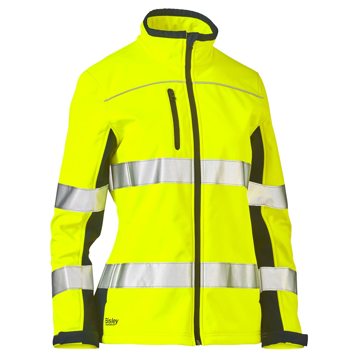 ANSI Type R Class 2 Women's Contoured Softshell Jacket, Hi-Vis Yellow (333W6059T)_1