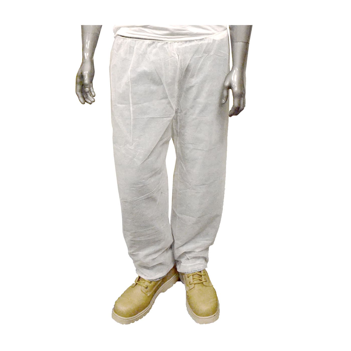 Standard Weight 20GSM SBP Pant - Elastic Waist, White (3516)