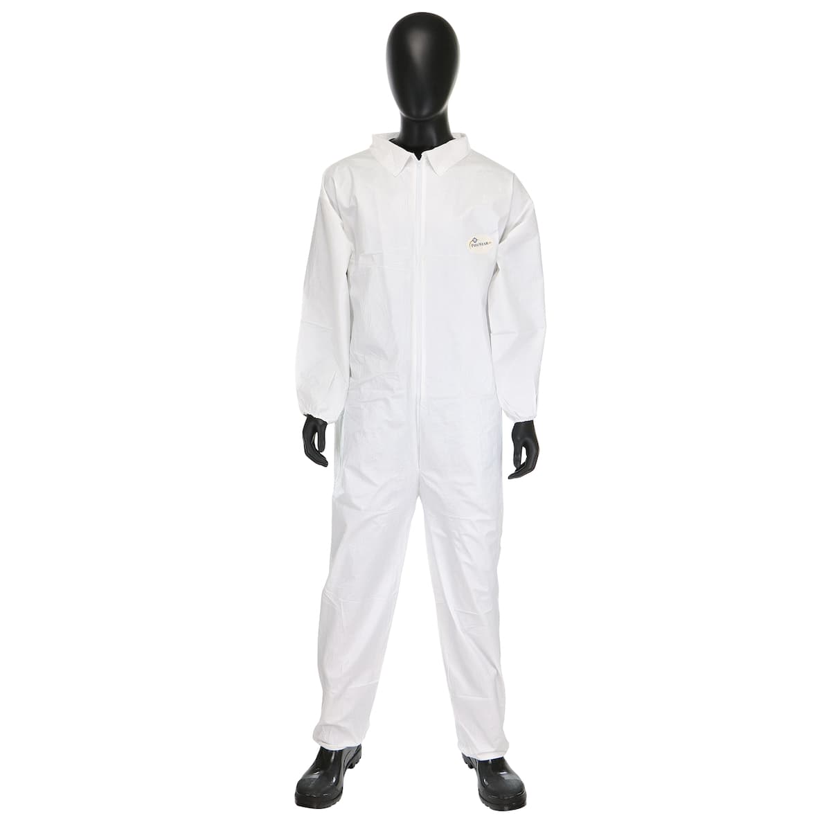 PosiWear BA Coverall, Elastic Wrist & Ankle, 58 gsm, White (3602)