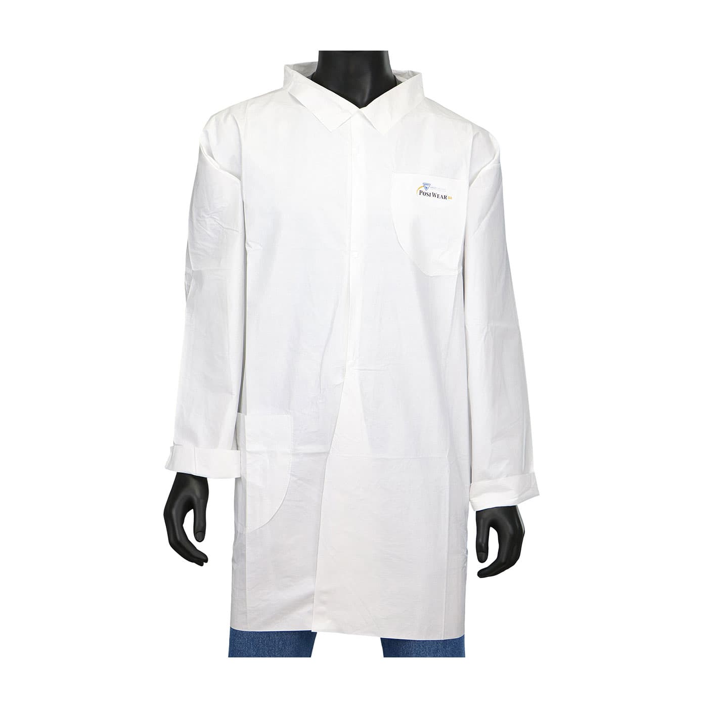 PosiWear BA Lab Coat - 2 Pocket 58 gsm, White (3620)