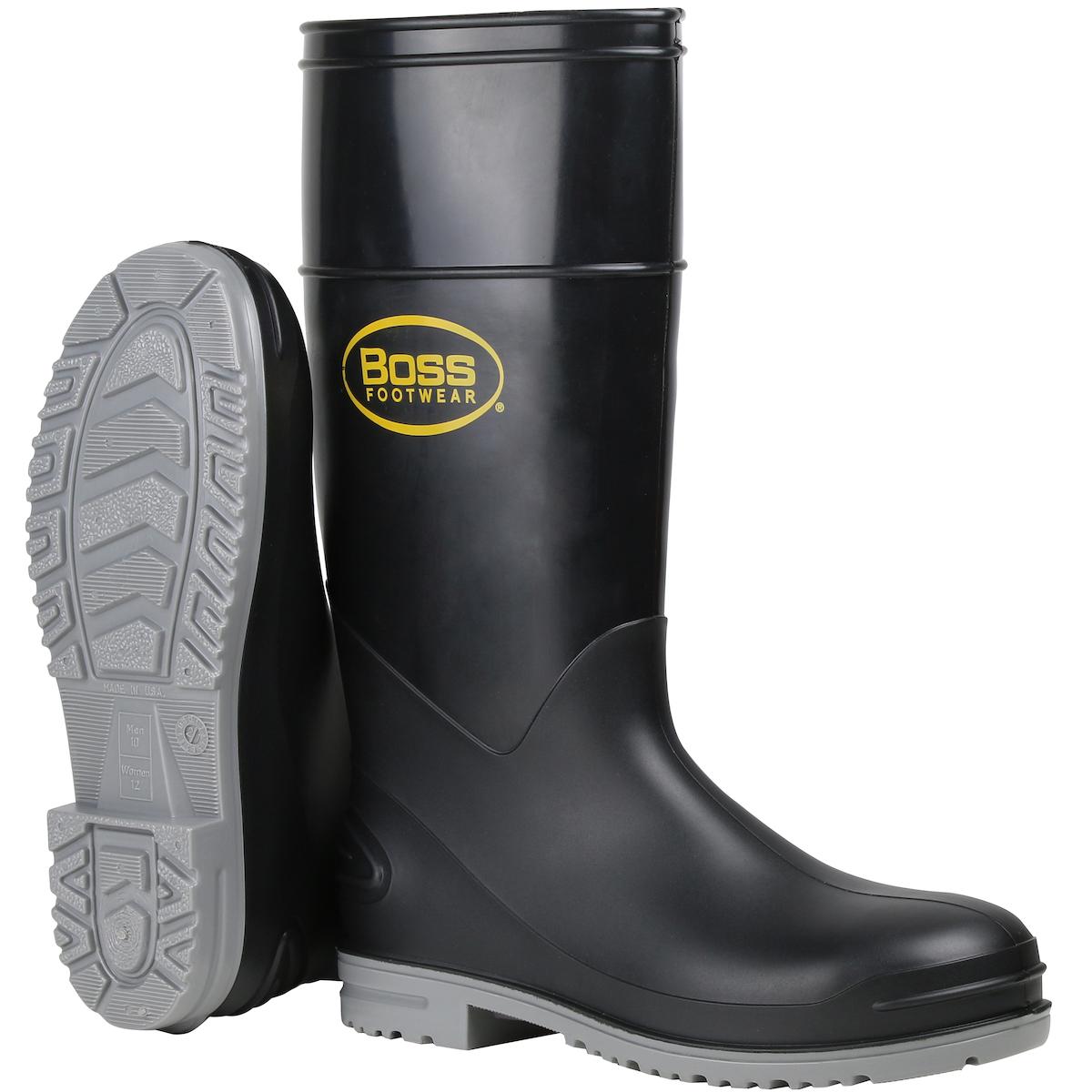 16" Black Polyblend Steel Toe and Shank Boot, Black (383-890)