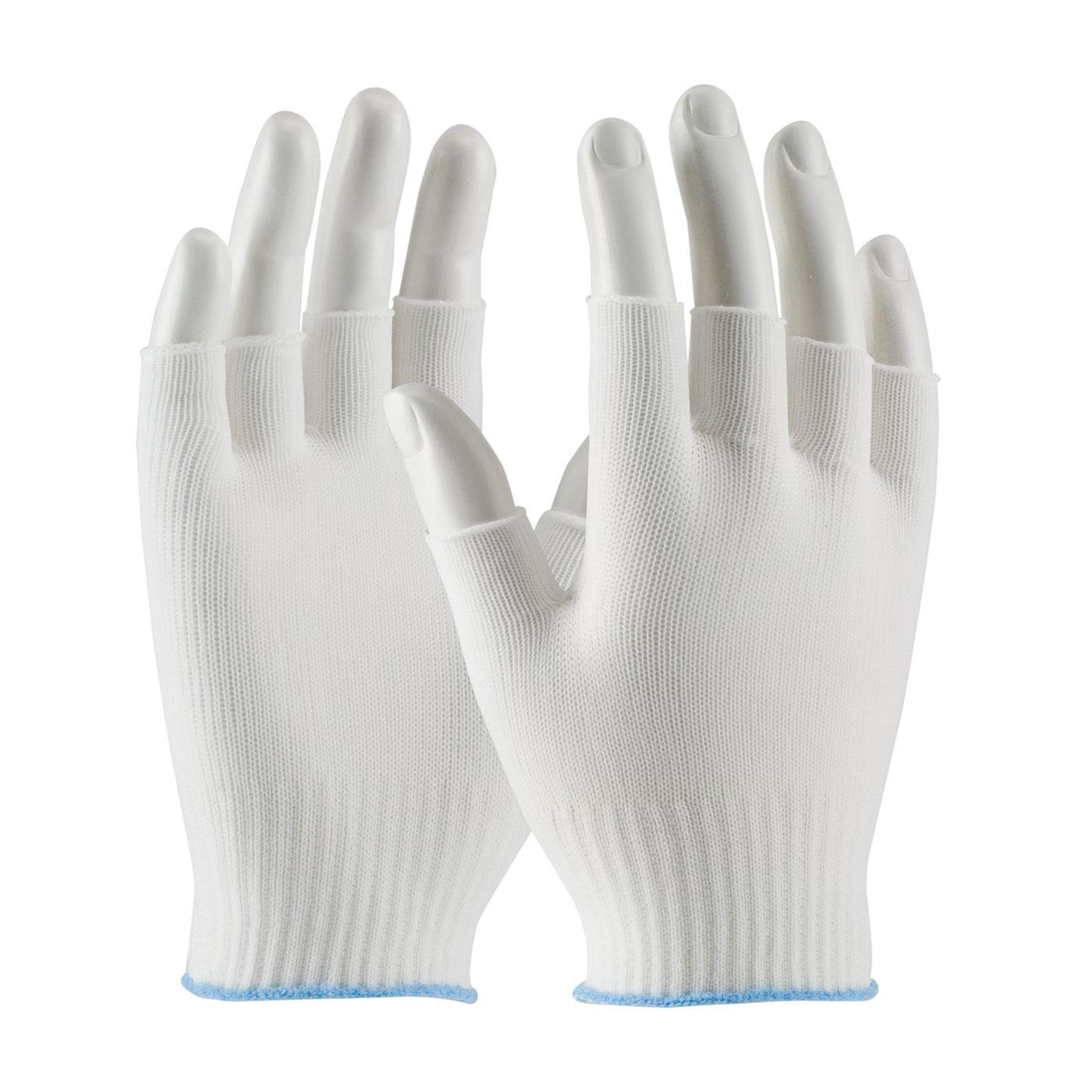 CleanTeam® Light Weight Seamless Knit Nylon Clean Environment Glove - Half-Finger (40-736)