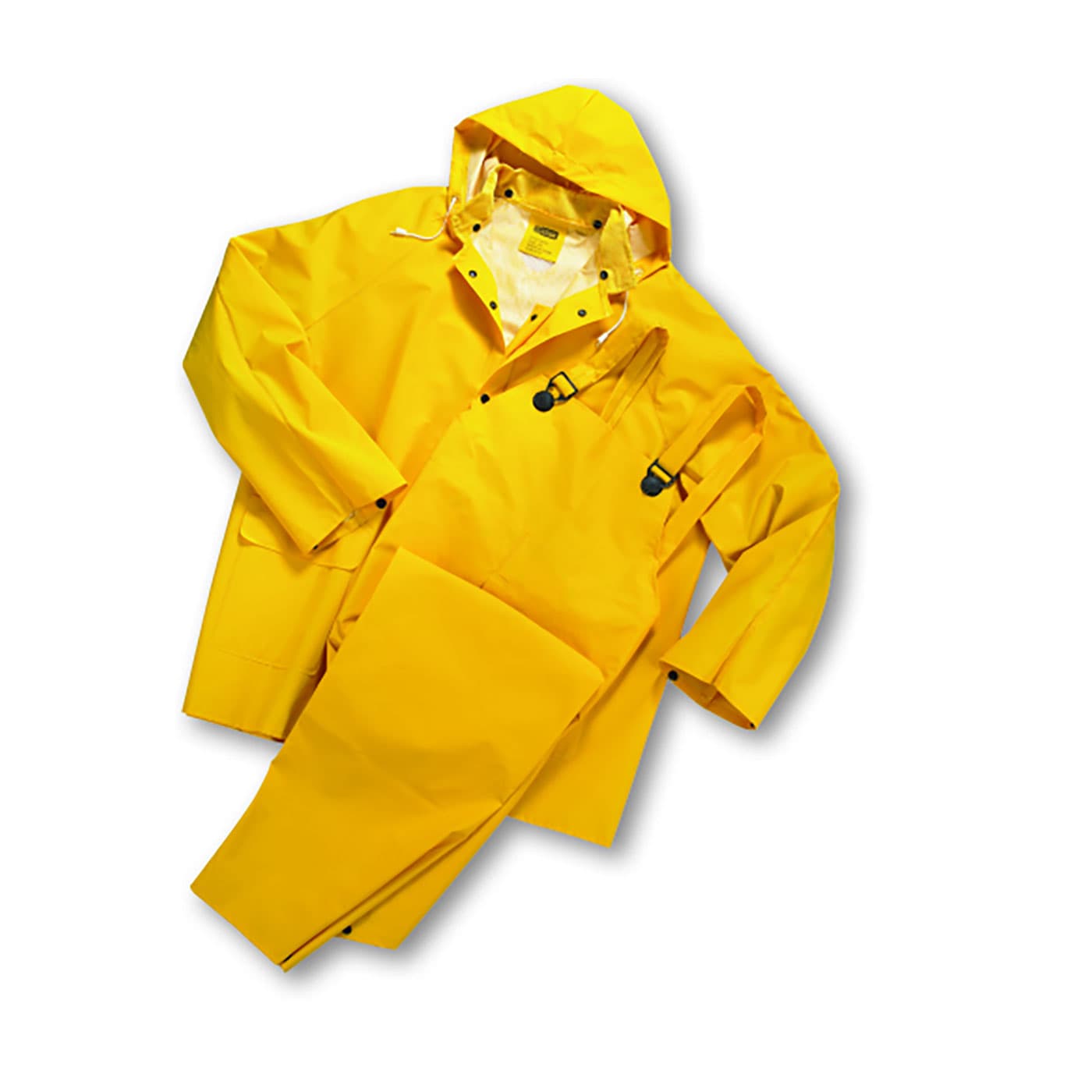 FR Treated Three-Piece Rainsuit - 0.35mm, Yellow (4035FR)