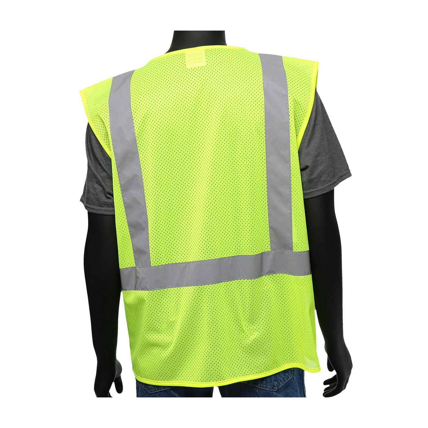 ANSI 107 Type R Class 2 Three Pocket Mesh Vest, Hi-Vis Yellow (47209)