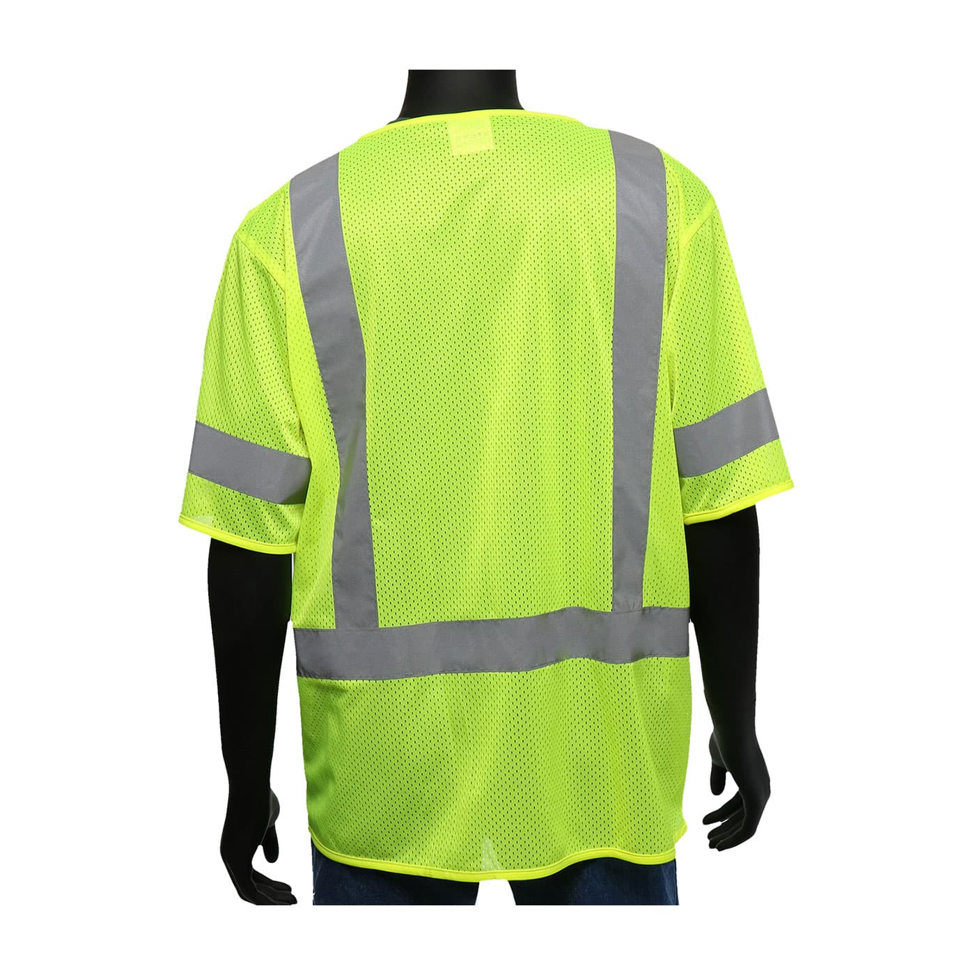 ANSI Type R Class 3 Three Pocket FR Treated Mesh Vest, Hi-Vis Yellow (47308)