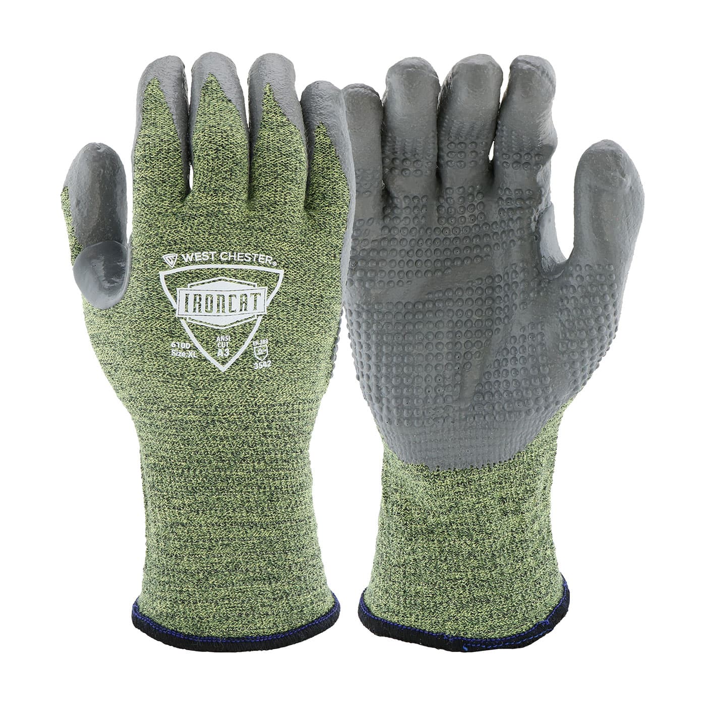 Ironcat® Flame Resistant Seamless Knit TIG Welder's Glove with Silicone Coating (6100)